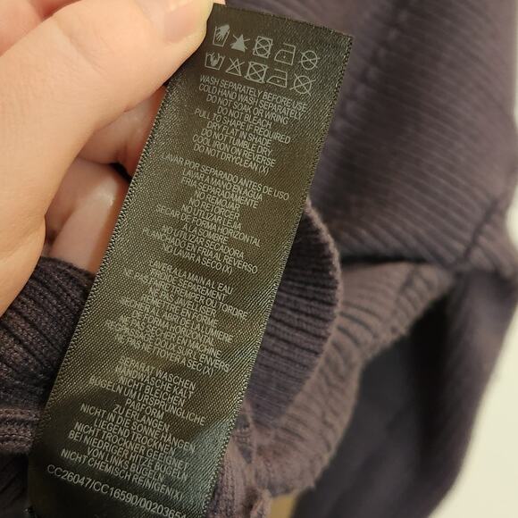 City Chic Long Sleeve Off Shoulder Rib Knit Pullover Lean In Sweater Gray 16 - Picture 8 of 8